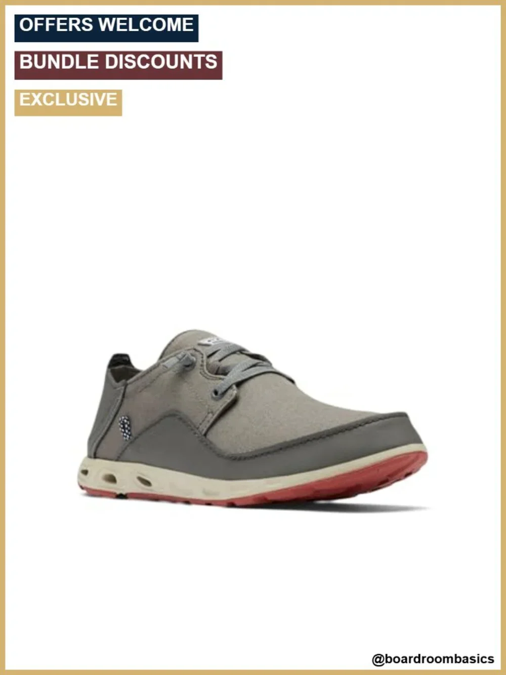 Columbia Men's Bahama Vent Relaxed PFG Boat Shoe Omni-Shield Waterproof Lace-Up